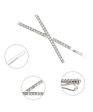9-Piece X-Shaped Crystal Hair Pins | Rhinestone Bobby Pins | Sparkly Hair Decorations for Women and Girls - Buy Online on GoSupps.com