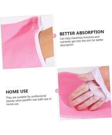 Mikinona 4 Pairs Hand and Foot Mask Fabric Paraffin Socks Moisture Glovesfor Dry Hand Foot Spa Covers Paraffin Bags Hand Spa Gloves Paraffin Wax Gloves Spa Socks Thicken Towel - Buy Online on GoSupps.com
