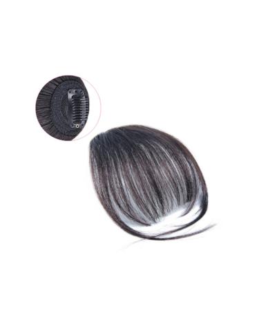 Natural Look Clip-In Hair Bangs Extensions for Women - One Piece Flat Bangs with Temples & Natural Color - Buy Online on GoSupps.com