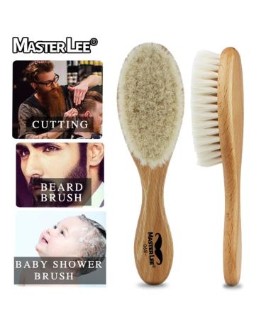 FRCOLOR Men's Beard & Mustache Brush Set - 2pcs Wooden Grooming Tools for Perfect Facial Hair Care - Buy Online on GoSupps.com
