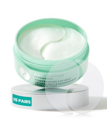 Patchology Rejuvenating Under Eye Patches for Dark Circles & Puffy Eyes - Hydrating Eye Mask with Caffeine & Collagen - Reduces Dark Circles Puffiness and Wrinkles - Under Eye Care (15 Pairs)