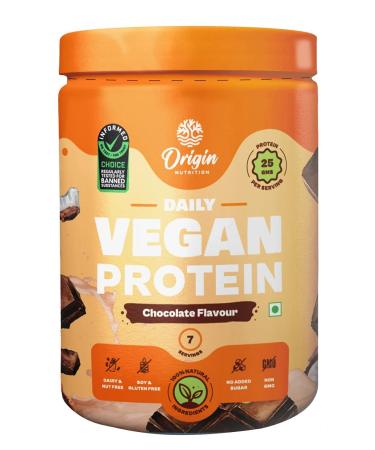 Or n Nutriti Natural & Vegan Plant Protein Powder | Certified 25g European Pea & Pumpkin Seed Protein | Allergen Free & Easy to Digest | Strength Recovery & Fitness | Chocolate 271g