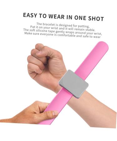 COHEALI 4pcs Magnetic Bracelet Watch Straps - Pink Silicone Clamp Frame 24x5.5x1cm | International Shipping Available - Buy Online on GoSupps.com
