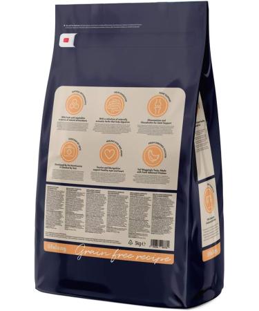 Amazon Brand - Lifelong Complete food for senior dogs of small breed without cereals made with fresh chicken meat - 3 kg - Buy Online on GoSupps.com