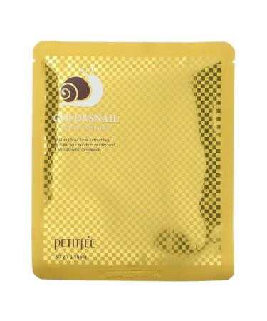 PETITF E - Gold & Snail Mask Pack facial mask korean cosmetics 30g /1pc 1 piece (1 pack)