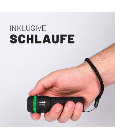 Absina Mini LED Flashlight for Kids - 60 Lumens 110m Range Battery-Operated Focusable - Perfect Gift for Boys & Girls - 1 Pack Black - Buy Online on GoSupps.com