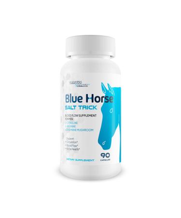 Blue Horse Salt Trick - Our Best Blood Flow Supplement for Men - Our Best Circulation Supplement - Male Circulation Supplements Nitric Oxide Vasodilator to Improve Blood Flow 7 Blue Salt Trick for Men