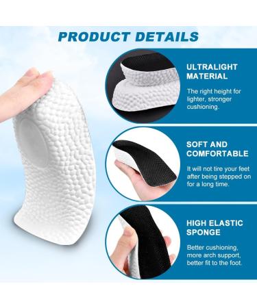 2 Pairs Height Increase Insoles - Orthopedic Heel Pads for Men & Women | Arch Support & Comfort (3.5cm - Buy Online on GoSupps.com