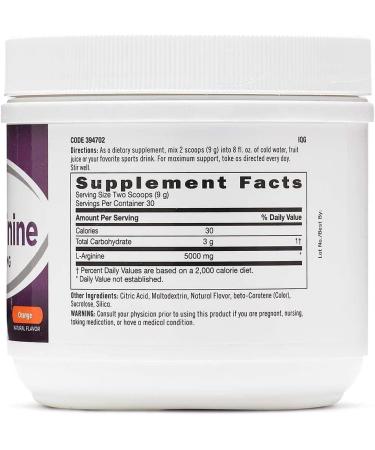 GNC L-Arginine Powder 5000mg - 9.5oz (270g) | Premium Quality Supplement - Buy Online on GoSupps.com