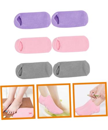 Healeved 9 Pairs Foot Gel Socks Spa Sock for Foot Care Spa Foot Socks Heel Spa Socks Lotion Moisturizing Socks Foot Repairing Socks Spa Gel Socks Miss Cotton-spandex Casual Socks Keep Warm - Buy Online on GoSupps.com
