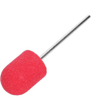 Nail Sanding Drill Bit 0.5 X 0.7in Easy To Store High Strength Nail Polishing Sanding Head Fine Sandpaper with Shaft for Grinding(Big red) - Buy Online on GoSupps.com