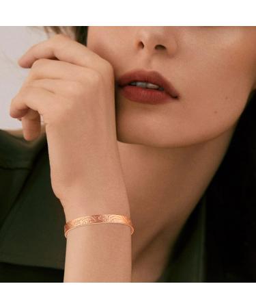 Vicmag Copper Magnetic Bracelet for Women Men | 6X Ultra Strength Magnets | 99.99% Solid Pure Copper | Adjustable Size | Gift Box Included | Rose Gold Plum - Buy Online on GoSupps.com