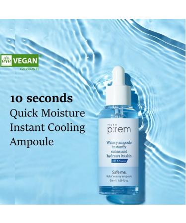 MAKEP:REM Safe me Relief Watery Ampoule - Lightweight Quick Absorbing Facial Ampoule for Oily & Dry Skin - 50ml - Buy Online on GoSupps.com