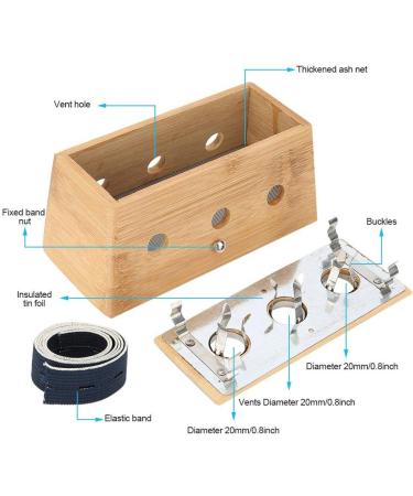 3 Holes Moxa Box - Portable Moxibustion Roller for Pain Relief & Fatigue Relief | International Shipping Available - Buy Online on GoSupps.com