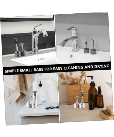 PopetPop 2 STK Razor Holder & Electric Shears Organizer - Aluminum Alloy Travel Base for Safety Razors & Brush - Buy Online on GoSupps.com