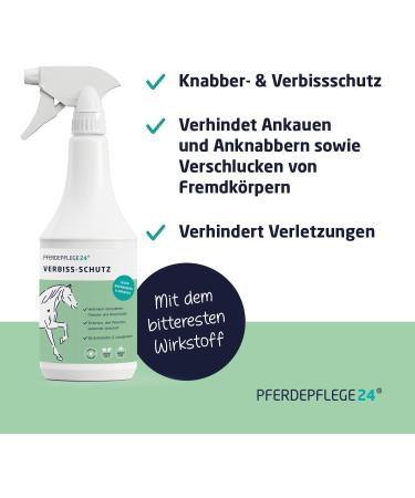 Buy Horse Care24 Nabber Protection Spray 1000ml - Effective Bite & Nibbling Deterrent for Horses - Anti-Chew Solution for Manes Fur and More - Buy Online on GoSupps.com