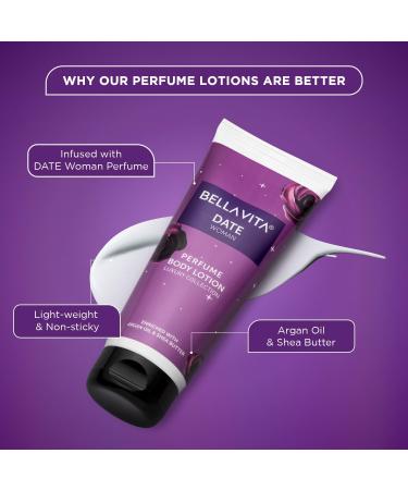 B'ELAVITA Date Woman Travel Size Gift Set with Body Shower Gel 55ml for Deep Cleansing EDP Perfume 20ml Body Mist 50ml & Perfume Body Lotion 50ml - Buy Online on GoSupps.com