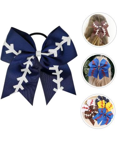 minkissy Kids Baseball Girls Softball Baseball for Kids Barrettes for Girls Softball Scrunchies Softball Bows for Team Bow Scrunchies Cheerleader Bows for Girls Child Ribbon Hair - Buy Online on GoSupps.com