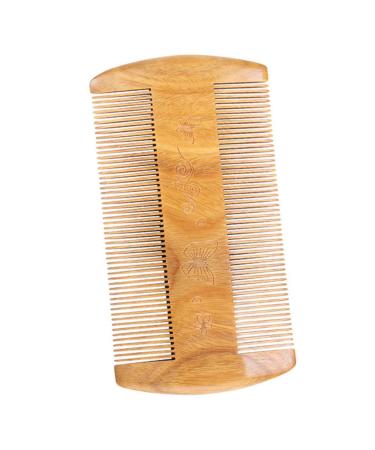 Minkissy Bartkamm made of green sandalwood bag for beards mansions for men metal bart ridge beard care tool comb for beard care travel comb styling comb for men 3 pieces