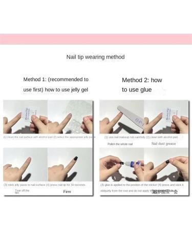 Nails Nail Tips Nails Set Handmade Wear Nail Personality Burst Flash Sweet Cool Short Nail Spell Drill Steel Beads Nail Art Finished Style Design(L) - Buy Online on GoSupps.com