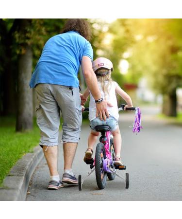 Ejoyous Adjustable Training Wheels for Kids Bikes - Fits 16-22 Inch Bicycles - Silver White - Buy Online on GoSupps.com