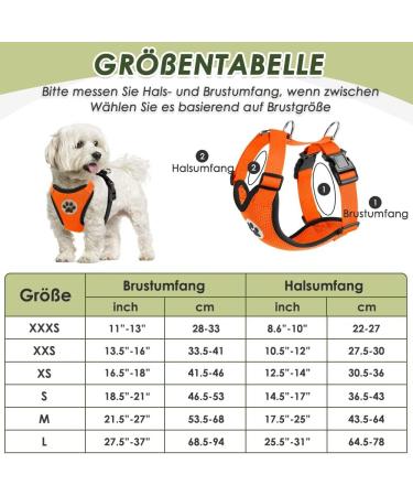 Buy Slowton XS Dog Harness with Seat Belt Breathable & Safe Car Gear for Dogs | 2 Carabiner Hooks | Orange Color - Buy Online on GoSupps.com
