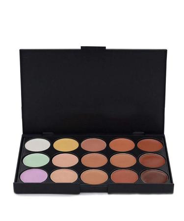 Vodisa Ultra Contour Kit - 15 Color Blemish Concealer Palette for Face Makeup - Beauty Cosmetics Cream Contour & Highlighter Palette - Buy Online on GoSupps.com