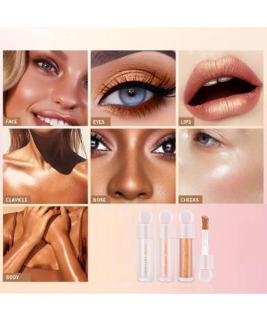 Shimmering Liquid Highlighter with Face Brush - Long Lasting Waterproof Illuminator - 10.00 ml (Pack of 1) - Buy Online on GoSupps.com