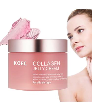 Koec Powerful Collagen Face Cream, Collagen and Hyaluronic Acid Cream - Elasticity and Hydration, Reduces Fine Lines and Dull Complexion (1PACK)