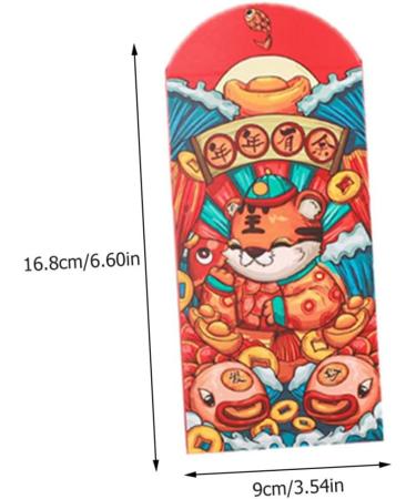 ABOOFAN 72 Pcs Year of The Tiger Red Envelope New Year Red Packet New Year Money Pocket Tiny Bag Year Hong Bao Hongbao Card Envelope Chinese Red Envelope Lucky Paper Year Red Envelope - Buy Online on GoSupps.com