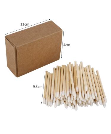 100pcs Disposable Lip Brushes | Eco-Friendly Makeup Applicators with Bamboo Handle - Lint Free Lipstick & Lip Gloss Wands - Buy Online on GoSupps.com