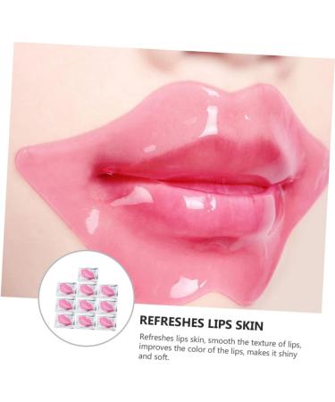 FOMIYES 40 Pcs Exfoliating Lip Masks - Plump & Hydrate Lips Anti-Aging Lip Treatments Ideal for Lip Care & Sleep - Collagen Enriched Pink - Buy Online on GoSupps.com