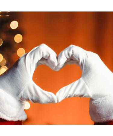Funmo White Cotton Gloves - 24 Pairs Reusable Moisturizing & Protective Size M Breathable Fabric for Comfort - Buy Online on GoSupps.com