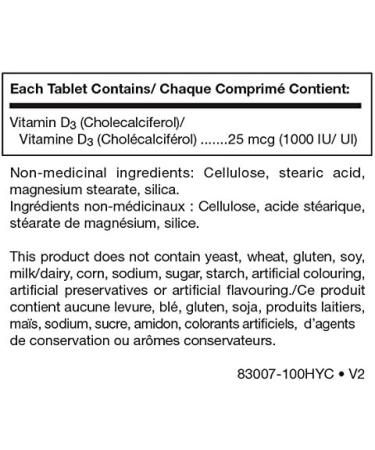 Douglas Laboratories Vitamin D 1000 IU | Vitamin D3 For Bones Teeth Immune Support* | 100 Tablets - Buy Online on GoSupps.com