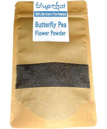 Butterfly Pea Flower Powder - Natural Blue Food Coloring - 100% pure powdered butterfly pea. Perfect for Beverages Cakes and Culinary Delights