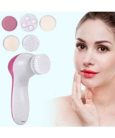 5-in-1 Electric Facial Cleansing Brush - Beauty Face Care Massager for Different Skin Types - Buy Online on GoSupps.com