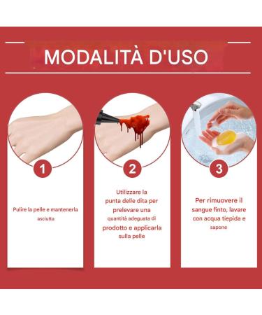 Fake Blood Coagulated Blood Gel Body Paint 50ml for Face Eye and Zombie Costumes for Adults and Makeup - Buy Online on GoSupps.com