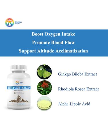 Altitude Sickness Prevention Formula | 60 Capsules with Vitamin C & Alpha Lipoic Acid | No-GMO & Allergen-Free - Buy Online on GoSupps.com
