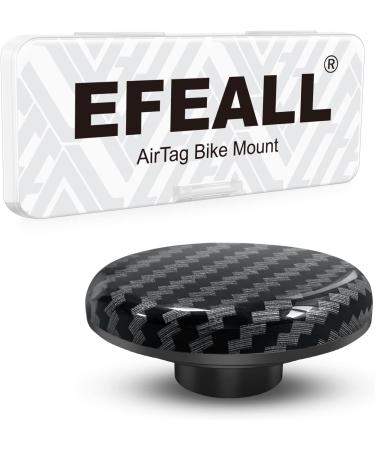 EFEALL Anti-Theft AirTag Bike Mount - Hidden Airtag Holder for Headset Tube 31.8mm - Carbon Pattern, 1 Pack - Buy Online on GoSupps.com