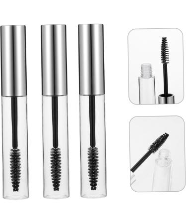 FOMIYES 10pcs Mascara Empty Tube Creme Makeup Multi- Use Mascara Tubes Lip Gloss Bottle Silver Plastic - Buy Online on GoSupps.com
