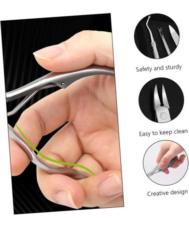 Ipetboom 1 Set Manicure 2-piece Set Trimmer Kit De Manicura Finger Pliers Cuticle Clippers Toenail Manicure Tool Nail Pliers for Home Pedicure Pliers Stainless Steel Household - Buy Online on GoSupps.com