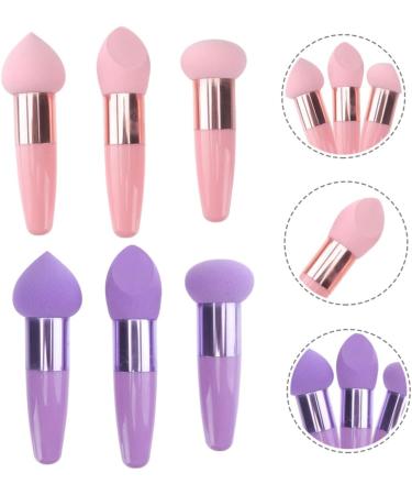 2 Sets Beauty Pen Makeup Gadget Beauty Cosmetics Puff Sponge Blending Sponges for Makeup Face Cleaning Tools Whisk Makeup Tool Emulsion Portable Travel Purple Clothing - Buy Online on GoSupps.com