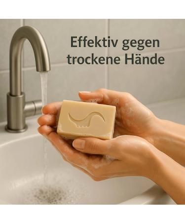 Skineco Natural soap sensitive 10 x sustainable goats milk soap firm shower gel bar of soap against dry sensitive skin body soap hand soap handmade natural cosmetics mild - Buy Online on GoSupps.com