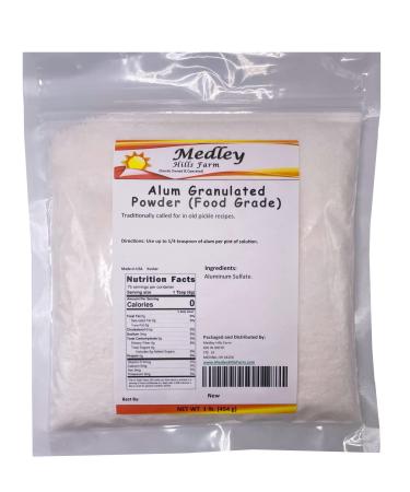 Medley Hills Farm Alum Granulated Powder (Food Grade) 1 lb