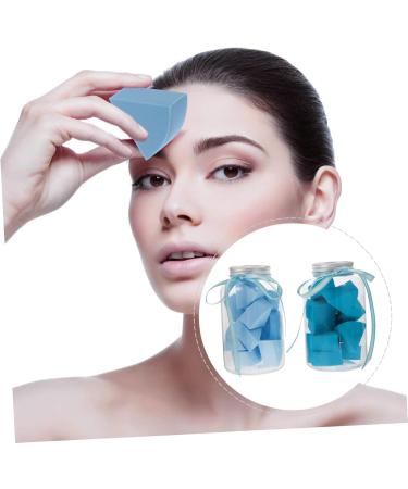 Angoily 2 Set Capsule Bottle Beauty Egg Makeup Puff Foundation Wedges Makeup Powder Puff Make- up Puff Clean Makeup Sponge Fan-shaped Puff Hydrophilic Polyurethane Cosmetic Cotton Pad - Buy Online on GoSupps.com