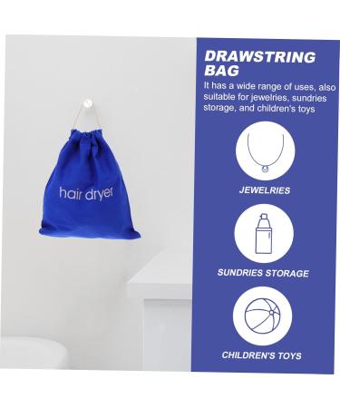 Baluue 3 Pcs Hair Dryer Storage Bag Dustproof Pouch Black Backpack Drawstring Sack Hair Dryers Canvas - Buy Online on GoSupps.com
