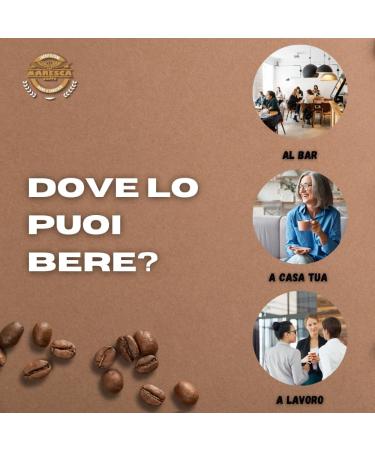 Caf Maresca: le go t de la diff rence. M lange 100% arabica. Paquet de 1 kg de grains de caf  - Buy Online on GoSupps.com