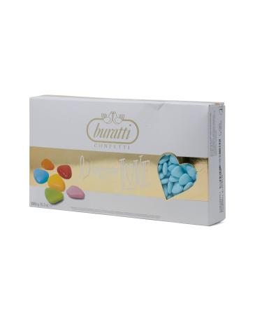 Buratti Confetti Chocolate Dragées Mini Hearts Light Blue 1 Kg