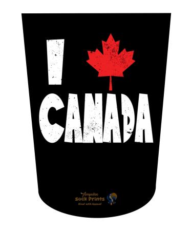 Amputee Stump Sock ATKA "I love canada V1 ATKA" 3ply Stump Sock