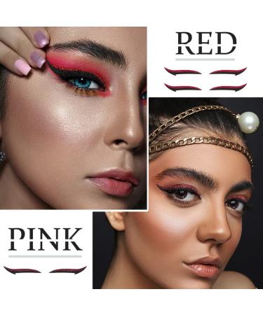 36 Pairs Glitter Eyeliner Stickers - Self-adhesive Eye Line Strips for Instant, Waterproof Eye Makeup - Multicolor - Buy Online on GoSupps.com